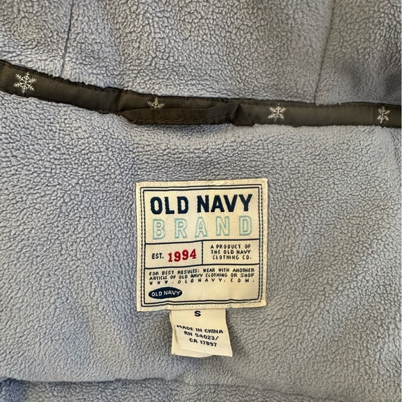 Old Navy Blue Fleece Jacket size s - Picture 7 of 7